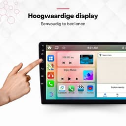 Boscer 2 Din Autoradio - Geschikt voor Hyundai i10 2008-2013 - Draadloos Apple CarPlay & Android Auto - 9 Inch HD Touchscreen - Android 15 - 4+64GB - GPS - WiFi, Bluetooth & USB - Achteruitrijcamera & Microfoon — thumbnail 5