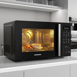 Combimagnetron met Airfryer - 4-in-1 Oven - Snel Koken - 10 Airfryer Programma's - 23 Liter - Zwart — thumbnail 5