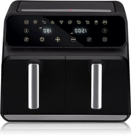 Dubbele Heteluchtfriteuse - Airfryer Duo - Gezond Koken - Sync Finish Functie - 8 Liter - Zwart — thumbnail 1