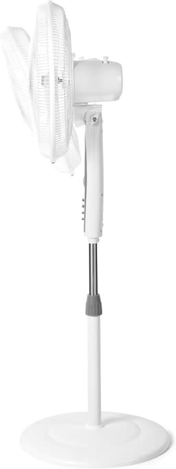 Staande ventilator - Vloermodel - Ruimte koelen - Verstelbare hoogte - 40 cm bladen - Wit — thumbnail 5