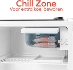 KitchenBrothers Mini Koelkast - 43L - Kleine ijskast - Minibar - Vrijstaand - Frigo - Compact - Zwart — thumbnail 3