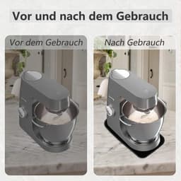 Keukenmachine Mat - Glijplank Pad - Apparaat Verplaatsen - Stof- en Waterafstotend - 40 x 23 cm - Zwart — thumbnail 3