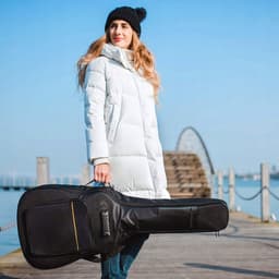 Gevoerde Gitaartas - Beschermhoes Gitaar - Gitaarhoes - 104 cm - 41 inch - 600D Oxford - Waterdicht - met Vakken - Voor Akoestische Gitaar & Klassieke Gitaar - Gitaar Accessoires — thumbnail 5