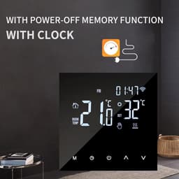 Slimme Thermostaat - Digitale Temperatuurregelaar - Comfortabel Huis - App Bediening - 10 x 95 x 65 cm - Wit — thumbnail 3