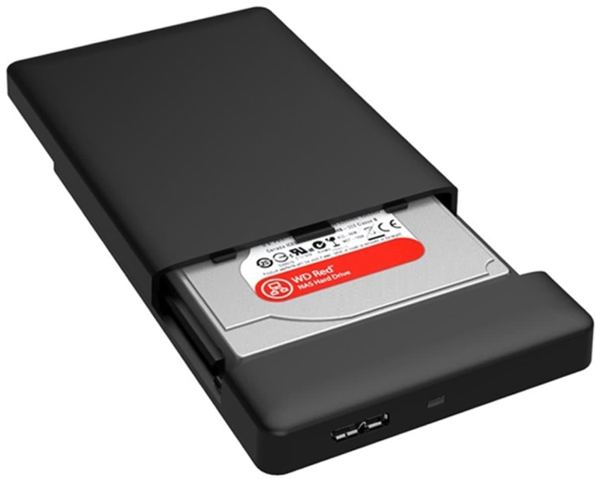 ORICO 2588US3 USB3.0 externe harde schijf opbergkoffer voor 2,5 inch SATA HDD / SSD 9,5 mm laptop-pc (zwart) — afbeelding 1