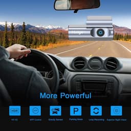 Dashcam 4K - Auto Camera - Veilig Rijden - 123° Groothoeklens - 2160P Resolutie - Zwart — thumbnail 5