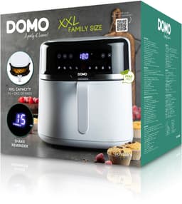 DOMO DO1148FR Heteluchtfriteuse - Airfryer XXL Family Size - 8L - 1800W - Vrijstaand - Wit — thumbnail 3