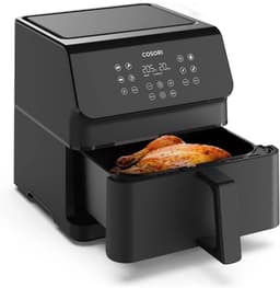Luchtfriteuse - Airfryer - Gezond Koken - Ruime Capaciteit - 62 Liter - Zwart — thumbnail 3