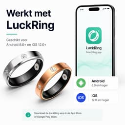 DrPhone RingSense Elegance Slimme Ring - Smart Ring - IP68 - Stappenteller - Zilver - EU Maat 55 — thumbnail 5