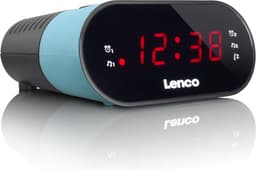 Lenco CR-07 Blue - Wekkerradio met Slaaptimer - Dubbel alarm - Blauw — thumbnail 4