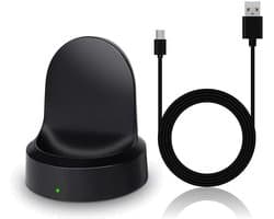 Case2go - Oplaadkabel en oplaadstation geschikt voor Samsung Gear S3 / S2 / Sport - USB-kabel - 0.50 meter - Zwart