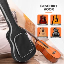 Gitaartas - Gitaarhoes - Gitaarzak - Beschermhoes gitaar -  Guitar bag - Gigbag - Gitaar accessoires - Gitaartas akoestische gitaar - Klassieke gitaar - Spaanse gitaar - Gitaarhoezen — thumbnail 5