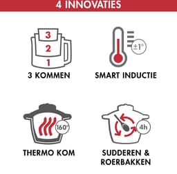 Magimix Cook Expert Inductie Foodprocessor - Cookprocessor met 12 Programma’s - Rood — thumbnail 4