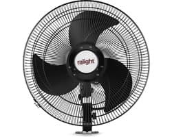 Ralight - Wandventilator 50cm - Professionele kwaliteit - Zwart - 3 standen - Zwenkbaar - Erg sterk en krachtig — afbeelding 1