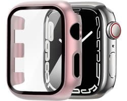 Strap-it Geschikt voor Apple Watch PC hard Case - Geschikt voor Apple Watch 4 / 5 / 6 / SE - 40 mm - rosé pink - hoesje - beschermhoes - protector - bescherming