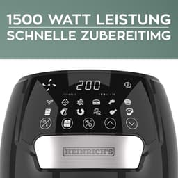 Heinrichs HFR 8212 - Airfryer - Heteluchtfriteuse - 3.7 liter - digitaal — thumbnail 3