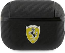 Ferrari Carbon AirPods Case voor Apple Airpods Pro 2 (2e Gen) - Zwart — thumbnail 1