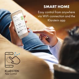 Klarstein airconditioner, 5-in-1 mobiele airconditioner, luchtontvochtiger, ventilator, nachtmodus, antibacteriële luchtreiniger, zeer stille & mobiele airconditioner met luchtafvoerslang, 15000 BTU, pikzwart,4 kW voor 72 m² - Afstandsbediening — thumbnail 22