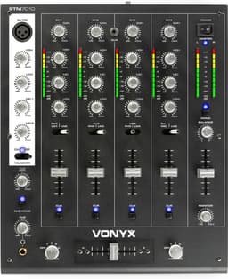 Vonyx STM-7010 Mixer 4-Kanaals DJ Mixer met USB — thumbnail 1