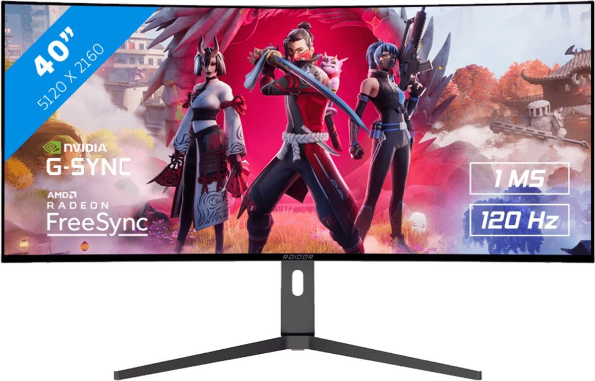 RAIDER 5K2K ULTRA WIDE GAMING - 120Hz - IPS - Curved - 40 Inch — afbeelding 1