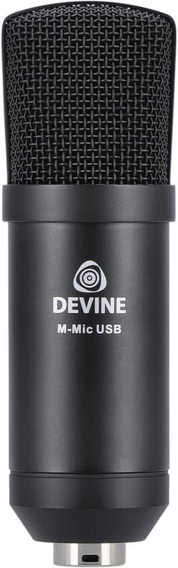 USB Condensatormicrofoon - incl. statief - Met gratis lessen - Zwart Devine M-Mic USB BK — thumbnail 1