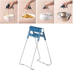 Cosensi - Tang voor hete platen en schotels in roestvrijstaal - Keukentool voor koken met airfryer - Gripper voor pannen. — thumbnail 6