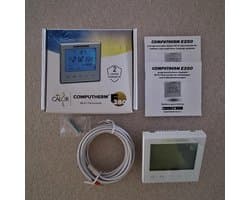 Programmeerbare Digitale Wifi Thermostaat voor Radiator- en Vloerverwarming met Vloersensor