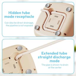 Draagbare Mini Wasmachine 9L - 2-in-1 Wassen & Centrifugeren - Compact voor Camping & Babykleding — thumbnail 5