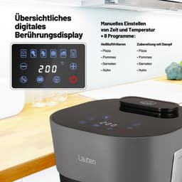Heteluchtfriteuse met Stoomfunctie en Glazen Mand 4.5L — thumbnail 4