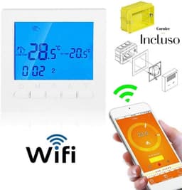 Programmeerbare Wifi Thermostaat met LCD Display - Draadloze Digitale Tijdprogramma Keuze — thumbnail 4