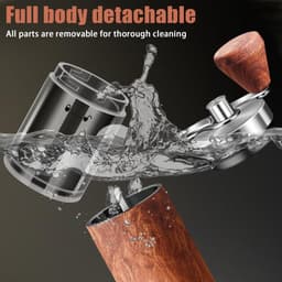 Handmatige koffiemachines 304 Rvs Inklapbare Espresso Molen Met Kegelvormige Maalstenen Voor French Press Moka Pot En Filterkoffie Verstelbare Fijngesteldheid — thumbnail 3