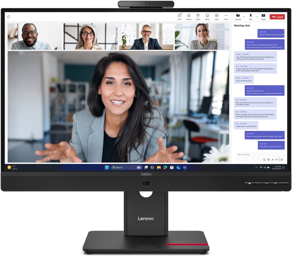 Lenovo ThinkVision T24-4v Monitor — afbeelding 1