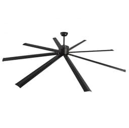 Plafondventilator - 243 cm Binnen/Buiten - Zonder Licht - Afstandsbediening met 6 Snelheden - Aluminium Bladen (8) - Omkeerbare DC-motor Zomer/Winter - Zwart — thumbnail 4