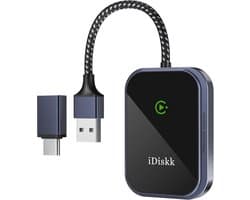 Draadloze CarPlay Adapter voor Auto's vanaf 2017 - Plug en Play Bluetooth Controle