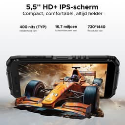 DOOGEE Fire 3 4G - Outdoor Phone - Robuuste Smartphone - 12GB RAM+ 64GB ROM/2TB TF - Android 16 - 8350mAh- 5,5-inch IPS HD+ - 13MP AI-camera - Widevine L1 - Face ID - NFC - IP68 - Grijs — thumbnail 2