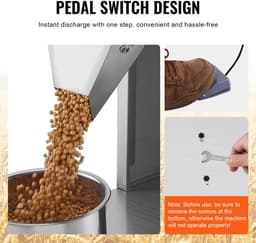VEVOR Deeltjesvulmachine, 0,044-6,6lbs/20-3000g, Automatische Vulmachine met Voetpedaal, Roestvrij Staal Weegvulmachine, Weegvulmachine voor Bonen Zaden Korrels Thee Korrelige Verpakking — thumbnail 5