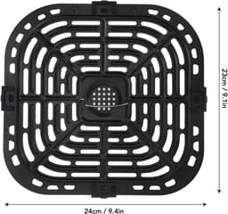 Air Fryer Vervangende Grillpan voor Air Fryer Accessoires - Crisper Plate Lade Rack voor Instant Plus Gourmia - Extra Grillplaat Onderdelen - Kwalitatieve Upgrade — thumbnail 9