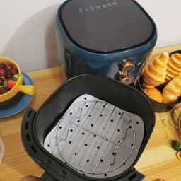 Ronde Grill voor Heteluchtfriteuse - 17,5 x 17,5 x 2,5 cm - Roestvrijstalen Accessoires — thumbnail 2