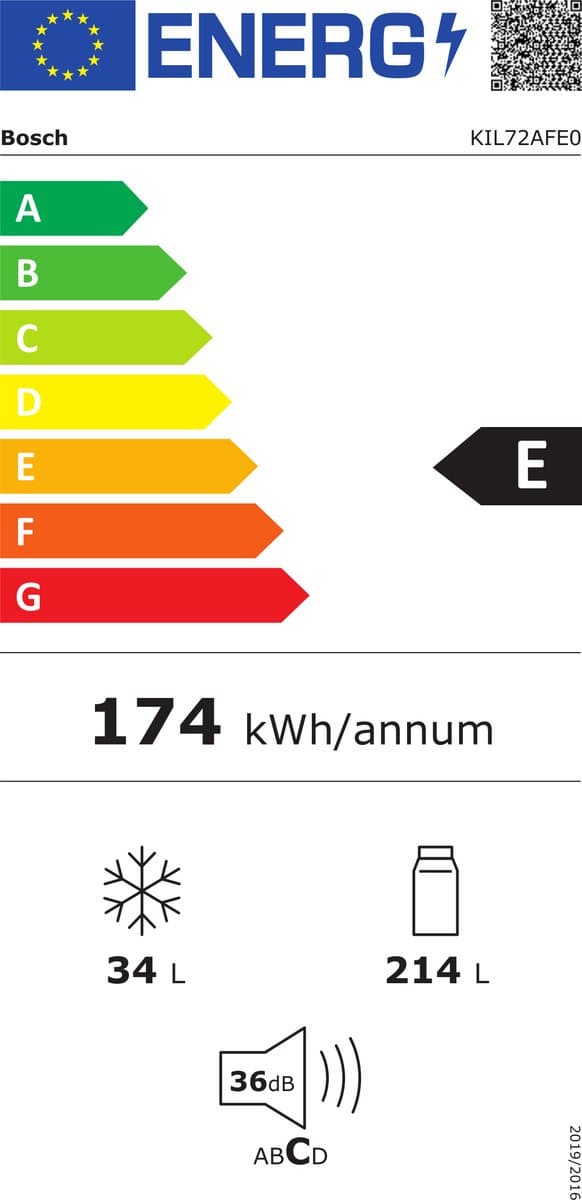 Bosch KIL72AFE0 - Serie 6 - Inbouw koelkast met vriesvak - 157.8 x 55.8 cm - VitaFresh: groente en fruit blijft langer vers - Led verlichting - — afbeelding 1
