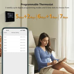 Slimme Thermostaat voor 3A Water Vloerverwarming - Programmeerbaar, Wifi & App Bediening — thumbnail 3