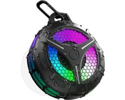 Waterdichte Bluetooth Douche Speaker IPX7 met Stereo Bass, RGB Licht en 360° Surround Sound