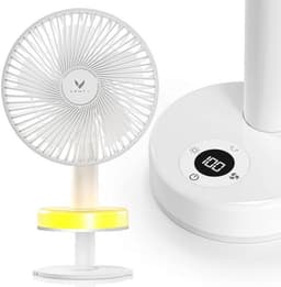Draagbare koelventilator met LED-licht, aromatherapie, 360° rotatie en 10 uur batterijduur — thumbnail 4