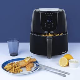 Multifunctionele Compacte Airfryer 4L - Gezond Koken met 7 Instelbare Programma's en Temperatuurregeling van 80° tot 200°C — thumbnail 3