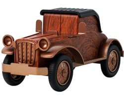 RetroDrive Bluetooth Speaker met FM Radio – Vintage Auto Design – 5W Speaker – Bluetooth 5.4 – TWS Pairing – TF/USB/AUX