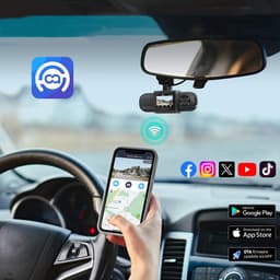 D30S Dashcam - Ultra 4K resolutie - 170 graden kijkhoek - Wifi - Gps - FullHD resolutie - Night vision - Parkeerbeveiliging - 1,5 inch Ips Lcd - dashcam voor auto - 170 + 150 graden kijkhoek - G Sensor - Loop opname - Full HD achter camera — thumbnail 3