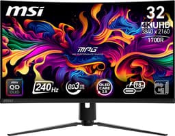MSI MPG 321CURXDE QD-OLED computer monitor 80 cm (31.5") 3840 x 2160 Pixels 4K Ultra HD Zwart — thumbnail 1