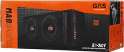 GAS Audio Power MAD B2-210V 2 x 10 inch subwoofer 1200W ( 600W RMS ) Gepoorte Auto subwoofer — thumbnail 2