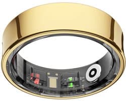 NOLATR Smart Ring LUX – Zonder Abonnement – Activity Tracker Ring – Hartslag, Slaap & Stappen – 5-7 Dagen Batterij – Goud - Maat 11