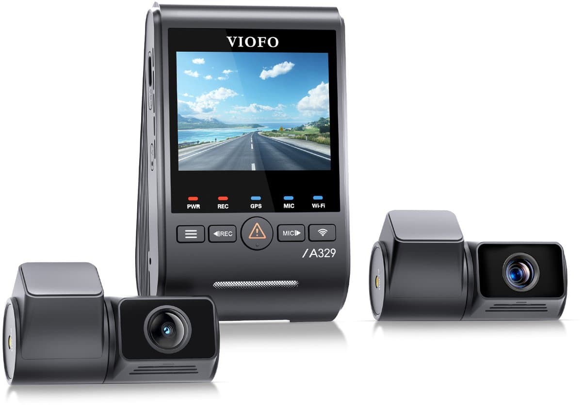 VIOFO A329T 3CH - 4K 60FPS Dashcam - Inclusief CPL filter, achtercamera en telelens - 2025 — afbeelding 1