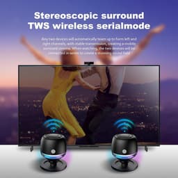 Magnetische Luidspreker - luidspreker bluetooth - Draagbaar - Sterke Magnetische Basis - 360° Geluid voor Badkamer, Gaming en Outdoor — thumbnail 4